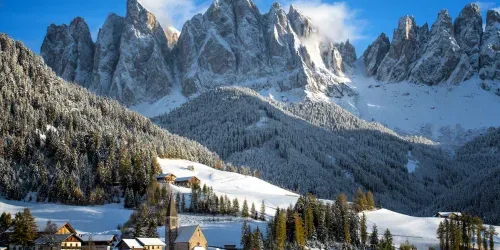 Schi fond în Dolomiți