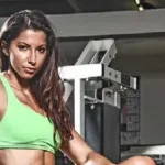 Andreea Tina in sala de antrenament