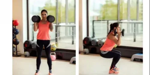 Dumbell front squats