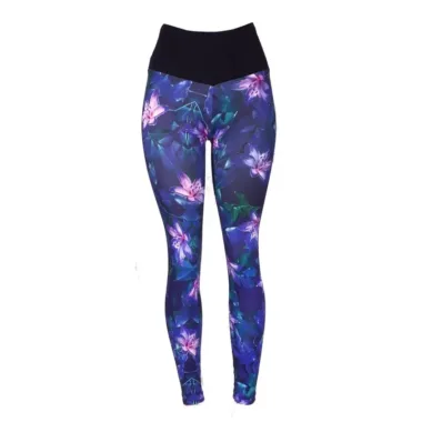 Gisele Moonlight Lily | Colanți cu Talie Înaltă și Imprimeu Floral